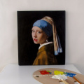 Girl with a Pearl Earring by Jan Vermeer u2art Handmade oil painting sample